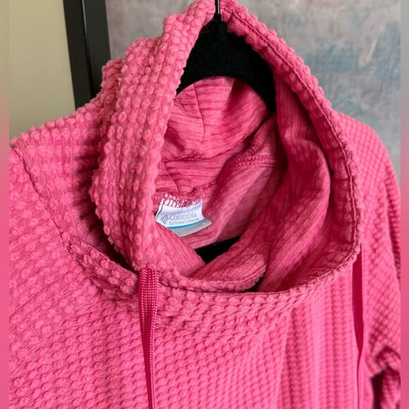 Columbia Creststone Ridge Pullover Pink Cowl Neck Sweatshirt Women’s Small - Picture 3 of 6